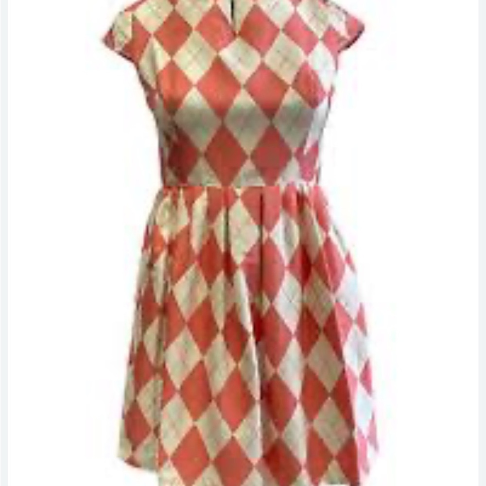 Elizabeth McKay Pink and White Midi Dress - Picture 2 of 5